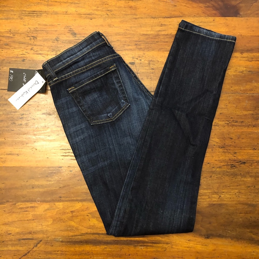 NWT David Kahn Nikki dark wash skinny jeans #3742
